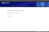 Rocket UniVerse Installation Guide Version 11.3...UniVerse: 11.3.1 Note: If moving to a UniVerse version prior to 11.3.1, the U2 Python examples will be included but cannot be used.