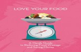 LOVE YOUR FOOD - nea.gov.sg · Tips for grocery shopping 20 . Tips for storing food 21 . Food storage chart . Love Your Makan Sessions . How to reduce food wastage when eating out