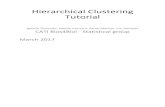 Hierarchical Clustering Tutorialgenoweb.toulouse.inra.fr/...clustering_current.pdf · • Hierarchical clustering analysis of n objects is defined by a stepwise algorithm which merges