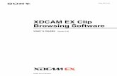 XDCAM EX Clip Browsing Software · You can convert XDCAM EX files to formats optimized for editing in DV environments, viewing on the PSP portable game console and iPod portable media