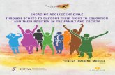ENGAGING ADOLESCENT GIRLS THROUGH SPORTS TO PARIVARTAN Fitness Module is developed by Meghan Pollak