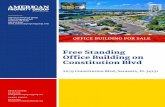 Free Standing Office Building on Constitution Blvd...2079 Constitution Blvd, Sarasota, FL 34231 OFFICE BUILDING FOR SALE BRIAN SEIDEL 941.923.0535 brian@americanpropertygroup.com BARRY