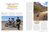 Travelling with the Dakar - WordPress.com · dust and stones kicking up behind them, only a few metres from me. Was it is worth the wait? Oh yes! When I decided to follow the Dakar,