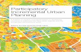 Participatory Incremental Urban Planning · The designations employed and the presentation of the material in this publication do not imply the expression of any opinion whatsoever