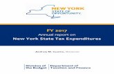 FY 2017 Annual Report on New York State Tax Expenditures...Table 2 2016 New York State Personal Income Tax Expenditure ... Table 10 2016 Executive Budget Tax Expenditure Proposals