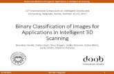 Binary classification for application in intelligent 3D …...•FINAL SET: 2,589 images spread across both classes 7 13.10.2017. IDC 2017 Belgrade Binary Classification of Images