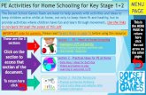 PE Activities for Home Schooling for Key Stage 1+2 · Fun Fitness Activity Movement Skills Game Activity. Monday. Click on the day to access activities for that day Monday Tuesday