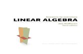 Answers to exercises LINEAR ALGEBRA · Preface These are answers to the exercises in Linear Algebra by J Hefferon. An answer labeledhereasOne.II.3.4isforthequestionnumbered4fromtheﬁrstchapter,second