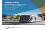 BEE TWAO Cover Application Letter - metroalliance.co.uk · Midland Metro tramway in the City of Birmingham. The proposed extension would join the existing tramway from a point to