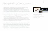 Apple Education Professional Services. Turning technology into ...€¦ · 09-11-2010  · Education Professional Services has a complete array of offerings to meet the diverse .