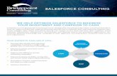 SALESFORCE CONSULTING · Salesforce offers six cloud platforms. We can help you choose the right one—or more—as well as identifying integration opportunities with your existing