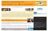 Insurance, Surety & Liens · 2017-08-11 · 4 Extended Warranties in Bonded Contracts: Effects on Bond Obligations, Costs and Negotiating Tips By: Matthew Bryant—Arnstein & Lehr,