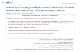 Income Tax Planning for High-Income Individuals: Defined ...media.straffordpub.com/products/income-tax-planning-for-high-inco… · Tax Planning for High-Income Taxpayers July 30,