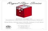 Regal Star Seriescdn.columbiaheating.com.s3.amazonaws.com... · Regal Star Series RSH/M 500/600/750 Installation, Operation and Maintenance Manual Keep these instructions with the