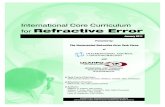 International Core Curriculum for Refractive Errordocuments.jcahpo.org/.../RefractiveErrorCoreCurric.pdf · consistent, sustainable refractive services efficiently. Harmonized training