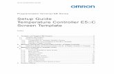 Setup Guide Temperature Controller E5 C Screen Template · This Template has been created to have “1”, “2”, ”3”, or “4” as the communication Unit No. to four Digital