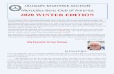 2020 WINTER EDITION - MBCA-HudMombca-hudmo.com/newsletters/mbca-hudmoNewsletter2019...2020 WINTER EDITION HUDSON-MOHAWK SETION Mercedes-enz lub of America As you read our MBCA Newsletter