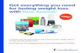 Get everything you need for lasting weight loss with Real Appeal. · 2020-04-21 · E! * Get everything you need for lasting weight loss with Real Appeal.℠ A simple, step-by-step