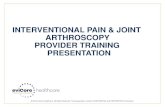 INTERVENTIONAL PAIN & JOINT ARTHROSCOPY PROVIDER … · PRESENTATION. ABOUT US 2 Bluffton, SC headquarters Founded in 1994 Burlington, MA office Colorado Springs, CO Office Franklin,