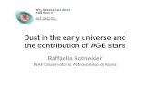 Dust in the early universe and the contribution of AGB stars · 2014-09-01 · dust in the early Universe thermal emission from cold dust has been observed in the rest-frame FIR spectral