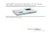 CP 50™ and CP 50 Plus™ 12-lead resting electrocardiograph ... · the licensee is entitled to use the copy of the software incorporated within this instrument as intended in the