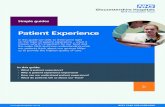 Patient Experience - intranet.gloshospitals.nhs.uk · surveys, PALS contacts and complaints. During the public session of each Trust Board meeting a patient or carer will give the