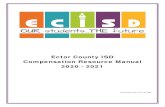 Ector County ISD Compensation Resource Manual 2020 - 2021 · Coordinator, T3M 207 Manager, Risk/Benefits 227 School Nutrition Technology Ad 227 Specialist, Communication 227 Specialist,