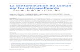 La contamination du Léman par les micropolluants Revue de ... 2004 … · In addition, contamination of Foramsulfuron in 2005, from industry, has almost reached the legal limit for