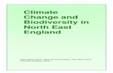 Climate Change and Biodiversity in North East England · • Climate change will impact directly on the natural environment, as well as indirectly through society’s responses to