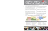 TENNESSEE TRANSIT TRANSIT IN TENNESSEE TOMORROW TODAY & TOMORROW · 2017-11-21 · TODAY & TOMORROW * Flex route systems ( ) The cost of implementing each general scenario is estimated