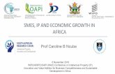 SMES, IPAND ECONOMIC GROWTH IN AFRICA...Economic contribution •OECD: informal sector represented 43% of GDP in Sub-Saharan Africa •Lesser, C.andE. Moisé-Leeman (2009), "Informal