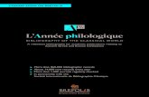 A reference bibliography for academic publications ... · publications relating to Ancient Greek and Roman Civilization L’Année philologique, published by the Société Internationale