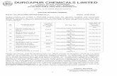 DURGAPUR CHEMICALS LIMITED · b. An offer made in response to the Tender documents when accepted by Durgapur Chemicals Ltd. (h ereinafter referred to as the Company) will constitute