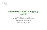 AHWP WG1a IVDD Subgroup Update (8.2) WG1A-A-1.pdf · Philippines Center for Device Regulation, Radiation Health, and Research - Food and Drug Administration ... (DD/MMM/YY) Training