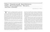 The National Archives: The Formative Years, 1934-1949 · The Formative Years, 1934-1949 T he term "national archives" has three distinct meanings in this country. The term is commonly