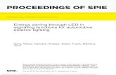 PROCEEDINGS OF SPIE · Energy saving through LED in si gnaling functions for automotive exterior lighting Alexis Bony, Khaled Hamami, Frank Tebbe, Jens Mertens Daimler AG; Mercedes-Benz