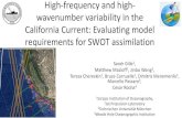 S High-frequency and high- Y C HP UC S D wavenumber ... · High-frequency and high-wavenumber variability in the California Current: Evaluating model requirements for SWOT assimilation
