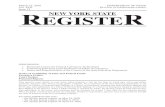 Issue 12 REGISTE NEW YORK STATE R · Avenue, Albany, NY 12231-0001. Periodical postage is paid at Albany, New York and at additional mailing ofﬁces. POSTMASTER: Send address changes