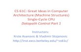 CS#61C:#GreatIdeas#in#Computer# Architecture#(Machine# ...cs61c/sp15/lec/11/... · Why#Five#Stages?#(1/2)# • Could#we#have#adiﬀerentnumber#of#stages?# – Yes,#other#ISAs#have#diﬀerentnatural#number#of#