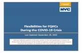 Flexibilities for FQHCs During the COVID-19 Crisis ... 2020/06/11 آ  Flexibilities for FQHCs During