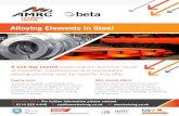 Alloying Elements in Steel - AMRC Training Centre · Alloying Elements in Steel A one day course explaining the technical issues of interstitial, substitutional and precipitation