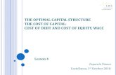 THE OPTIMAL CAPITAL STRUCTURE THE COST OF CAPITAL: …my.liuc.it/MatSup/2018/A83152/2018_CF Lesson_4.pdf · According to the traditional theory, the optimal capital structure of a