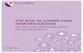 VTE RISK IN LOWER LIMB IMMOBILISATION + Clinical Audit... · VTE Risk in Lower Limb Immobilisation National Quality Improvement Project 2018/19 Page 4 Key recommendations 1. All EDs