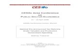 CESifo Area Conference on PUBLIC SECTOR E · Optimal Pre-Announced Tax Reforms Under Valuable and Productive Government Spending Mathias Trabandt CESifo Poschingerstr. 5, 81679 Munich,