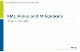 XML Risks and Mitigations - Mitre Corporation© 2013 The MITRE Corporation. All rights reserved. XML Risks and Mitigations Roger L. Costello Approved for Public Release; Distribution