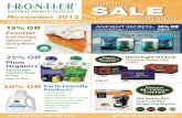 Monthly SALEdaddy.frontiercoop.com/documents/FrontierMonthlySale... · 2013-01-25 · Order by phone 1-800-669-3275 M-F 7am-6pm CST or by fax 1-800-717-4372 3 November 2012 Sale Catalog