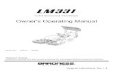 Owner's Operating Manual...3-Unit Surround & Trim Mower Owner's Operating Manual Serial No. LM331 ：10090-"Required reading" Read this manual and the Owner's Manual for the engine
