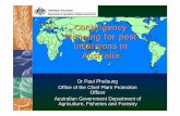 Contingency Planning for pest incursions in Australia · rehabilitation of salt affected land & sown at 68 sites • Naturalised and actively growing at 51 sites throughout southwest