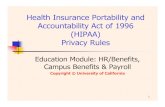 Health Insurance Portability and Accountability Act of 1996 (HIPAA…ucnet.universityofcalifornia.edu/tools-and-services/... · 2018-02-22 · The Health Insurance Portability and
