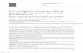 Translational bioinformatics in mental health: open access data … · 2017-12-04 · Translational bioinformatics in mental health: open access data sources and computational biomarker